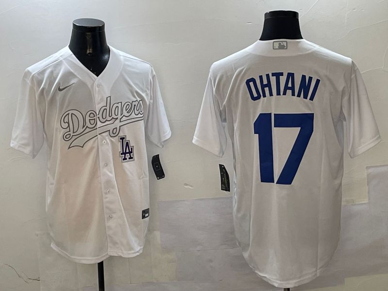 Men Los Angeles Dodgers 17 Ohtani White Fashion Edition Game 2025 Nike MLB Jersey style 12